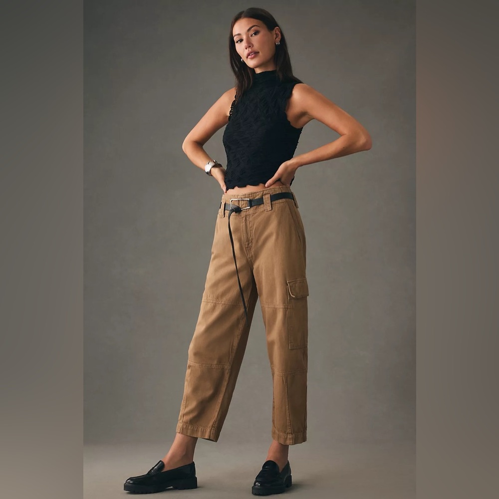 Etica Tan Wide Leg Jeans